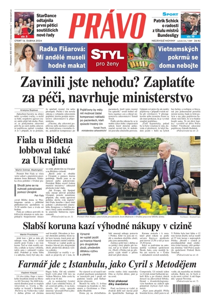 E-magazín Deník Právo - 16.4.2024 - Borgis, a.s.