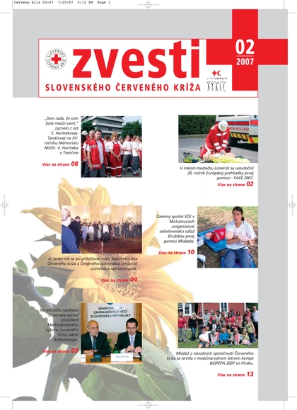 E-magazín Zvesti 2/2007 - Slovenský Červený kríž