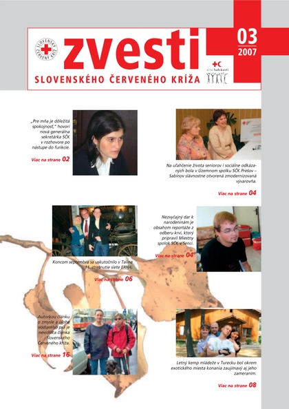 E-magazín Zvesti 3/2007 - Slovenský Červený kríž