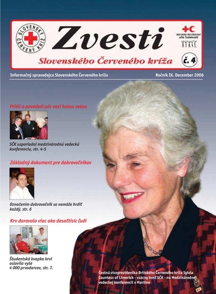 E-magazín Zvesti december 2006 - Slovenský Červený kríž