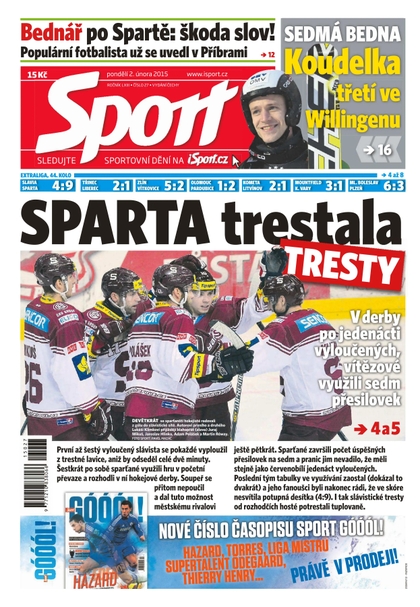 E-magazín Sport 2.2.2015 - CZECH NEWS CENTER a. s.