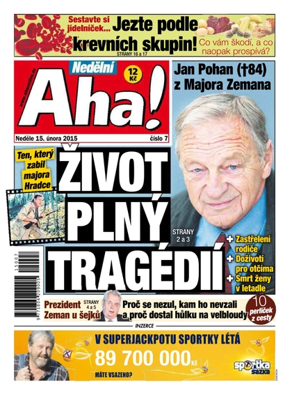 E-magazín Nedělní AHA! - 15.12.2015 - CZECH NEWS CENTER a. s.