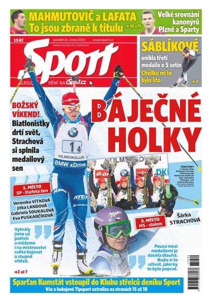 E-magazín Sport - 16.2.2015 - CZECH NEWS CENTER a. s.