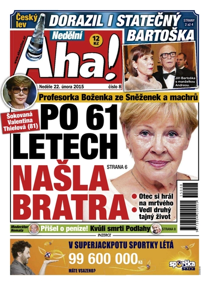 E-magazín Nedělní AHA! - 22.2.2015 - CZECH NEWS CENTER a. s.