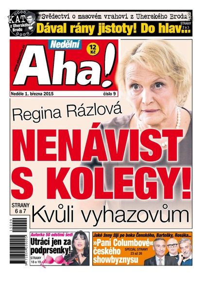 E-magazín Nedělní AHA! - 1.3.2015 - CZECH NEWS CENTER a. s.