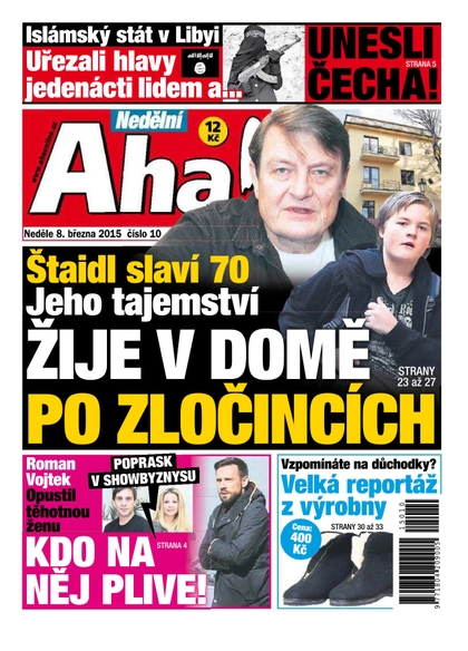 E-magazín Nedělní AHA! - 8.3.2015 - CZECH NEWS CENTER a. s.