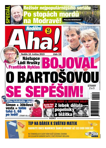 E-magazín Nedělní AHA! - 10.5.2015 - CZECH NEWS CENTER a. s.