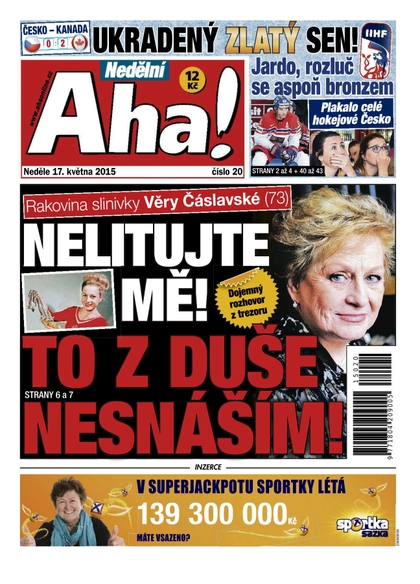E-magazín Nedělní AHA! - 17.5.2015 - CZECH NEWS CENTER a. s.