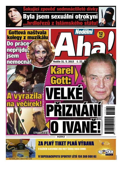 E-magazín Nedělní AHA! - 31.5.2015 - CZECH NEWS CENTER a. s.