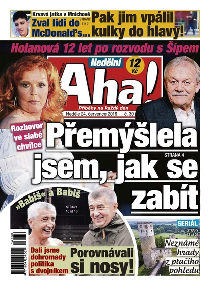 E-magazín Nedělní AHA! - 24.7.2016 - CZECH NEWS CENTER a. s.