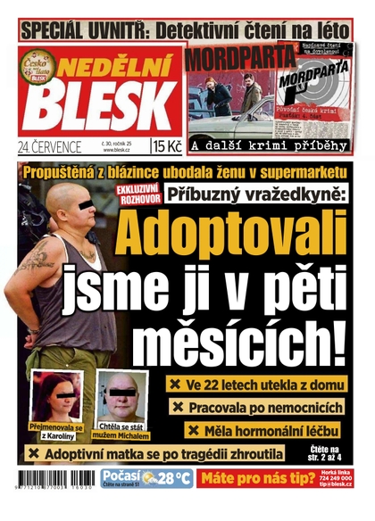 E-magazín Nedělní Blesk - 24.7.2016 - CZECH NEWS CENTER a. s.