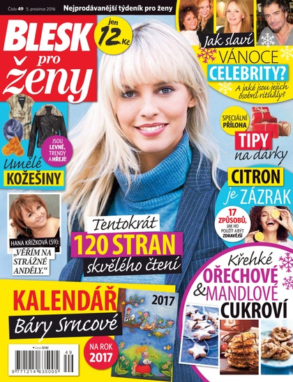 E-magazín Blesk pro ženy - 5.12.2016 - CZECH NEWS CENTER a. s.