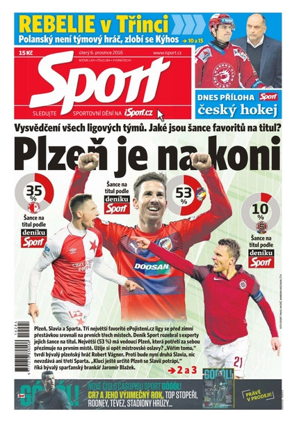 E-magazín Sport - 6.12.2016 - CZECH NEWS CENTER a. s.