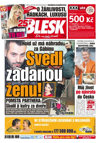 E-magazín Blesk - 21.4.2017 - CZECH NEWS CENTER a. s.