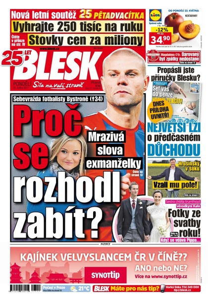 E-magazín Blesk - 22.5.2017 - CZECH NEWS CENTER a. s.
