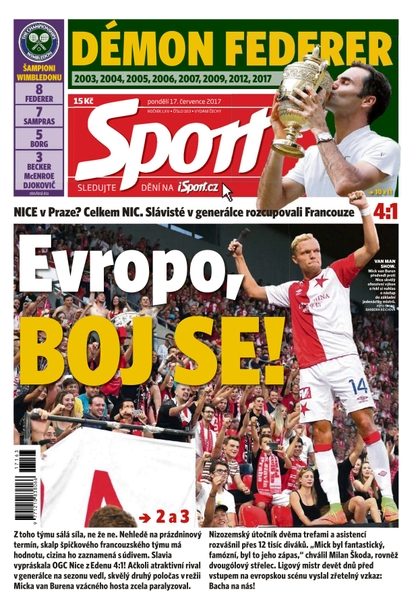 E-magazín Sport - 17.7.2017 - CZECH NEWS CENTER a. s.