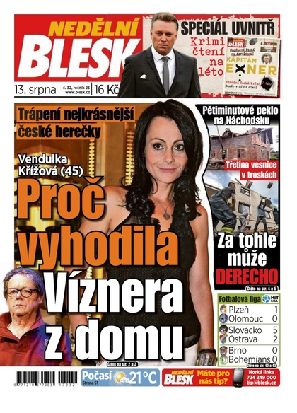 E-magazín Nedělní Blesk - 13.8.2017 - CZECH NEWS CENTER a. s.