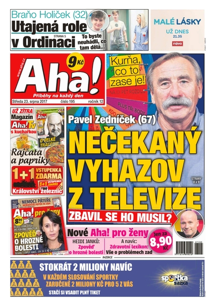 E-magazín AHA! - 23.8.2017 - CZECH NEWS CENTER a. s.