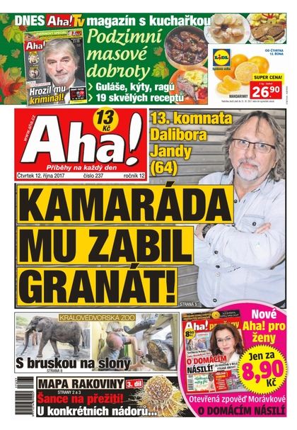 E-magazín AHA! - 12.10.2017 - CZECH NEWS CENTER a. s.