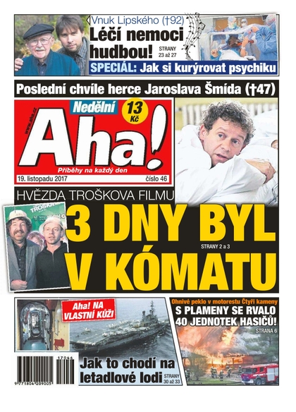 E-magazín Nedělní AHA! - 19.11.2017 - CZECH NEWS CENTER a. s.