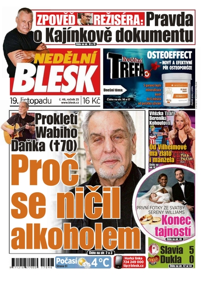 E-magazín Nedělní Blesk - 19.11.2017 - CZECH NEWS CENTER a. s.