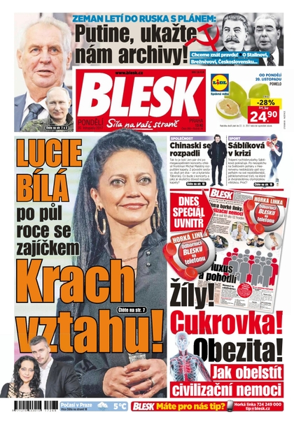 E-magazín Blesk - 20.11.2017 - CZECH NEWS CENTER a. s.
