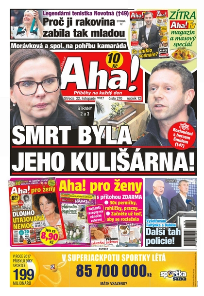E-magazín AHA! - 22.11.2017 - CZECH NEWS CENTER a. s.