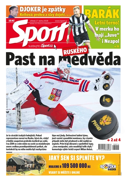 E-magazín Sport - 17.1.2018 - CZECH NEWS CENTER a. s.