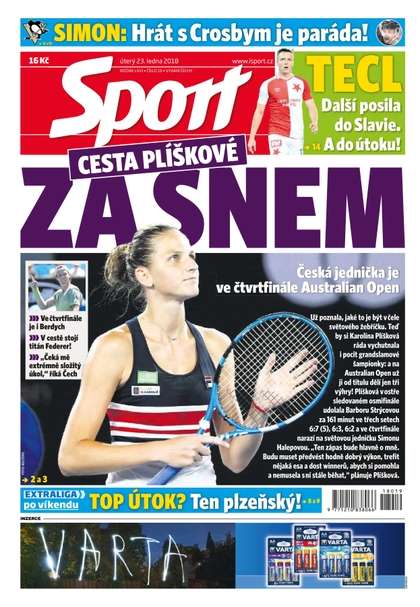 E-magazín Sport - 23.1.2018 - CZECH NEWS CENTER a. s.