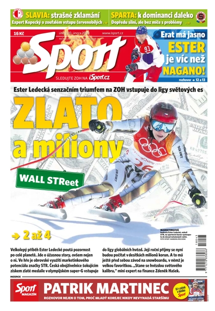 E-magazín Sport - 20.2.2018 - CZECH NEWS CENTER a. s.