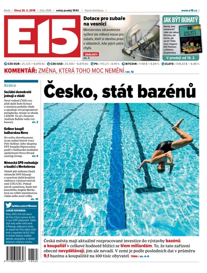 E-magazín E15 - 20.2.2018 - CZECH NEWS CENTER a. s.