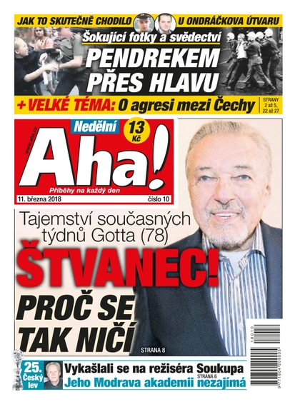 E-magazín Nedělní AHA! - 11.3.2018 - CZECH NEWS CENTER a. s.