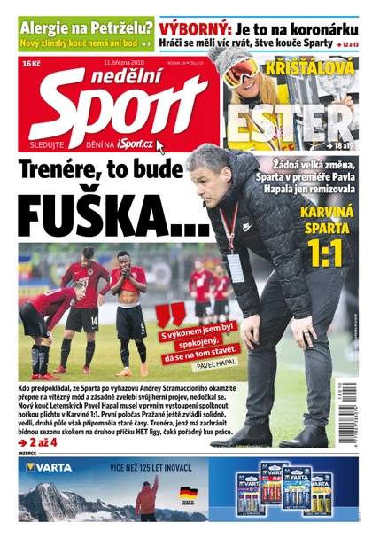 E-magazín Nedělní Sport - 11.3.2018 - CZECH NEWS CENTER a. s.