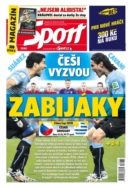 E-magazín Sport - 23.3.2018 - CZECH NEWS CENTER a. s.