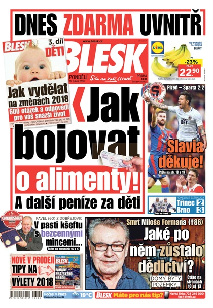 E-magazín Blesk - 16.4.2018 - CZECH NEWS CENTER a. s.