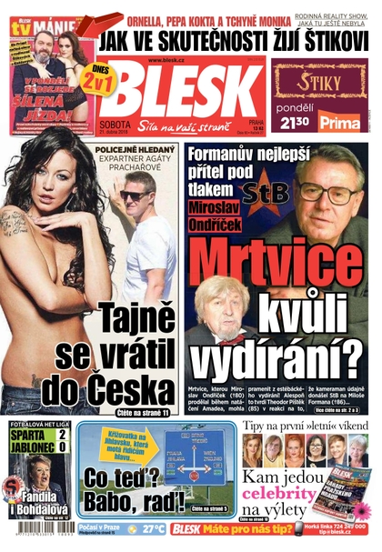 E-magazín Blesk - 21.4.2018 - CZECH NEWS CENTER a. s.