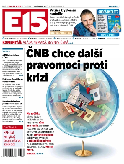 E-magazín E15 - 24.4.2018 - CZECH NEWS CENTER a. s.
