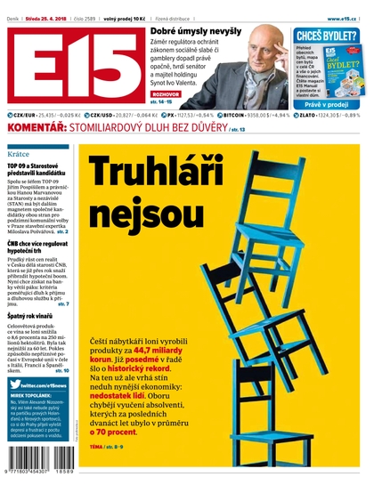 E-magazín E15 - 25.4.2018 - CZECH NEWS CENTER a. s.