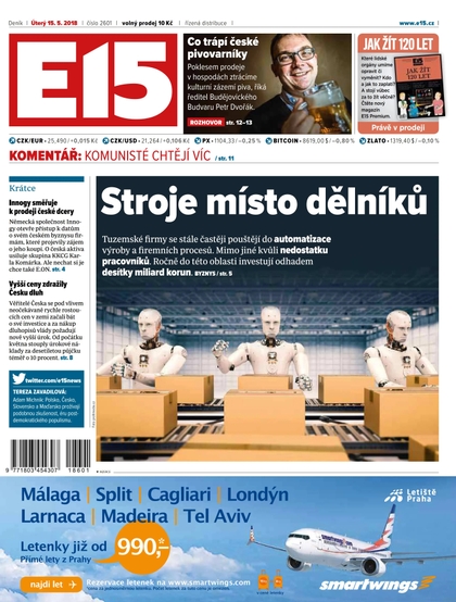 E-magazín E15 - 15.5.2018 - CZECH NEWS CENTER a. s.