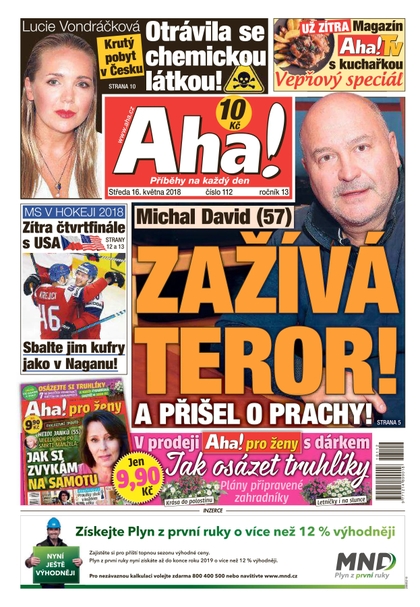 E-magazín AHA! - 16.5.2018 - CZECH NEWS CENTER a. s.