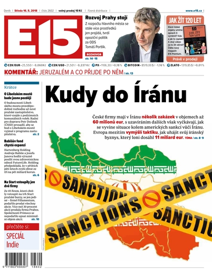 E-magazín E15 - 16.5.2018 - CZECH NEWS CENTER a. s.