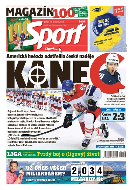 E-magazín Sport - 18.5.2018 - CZECH NEWS CENTER a. s.