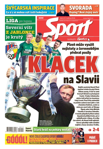 E-magazín Sport - 22.5.2018 - CZECH NEWS CENTER a. s.