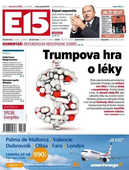 E-magazín E15 - 22.5.2018 - CZECH NEWS CENTER a. s.