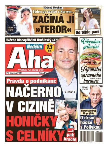 E-magazín Nedělní AHA! - 27.5.2018 - CZECH NEWS CENTER a. s.