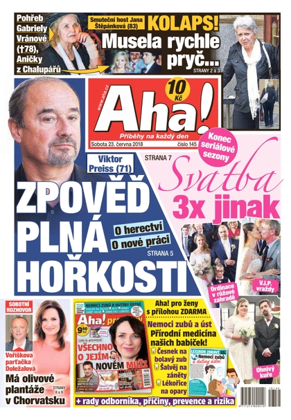 E-magazín AHA! - 23.6.2018 - CZECH NEWS CENTER a. s.
