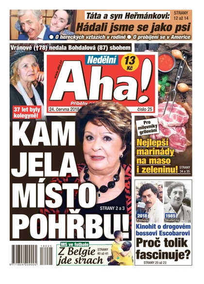 E-magazín Nedělní AHA! - 24.6.2018 - CZECH NEWS CENTER a. s.