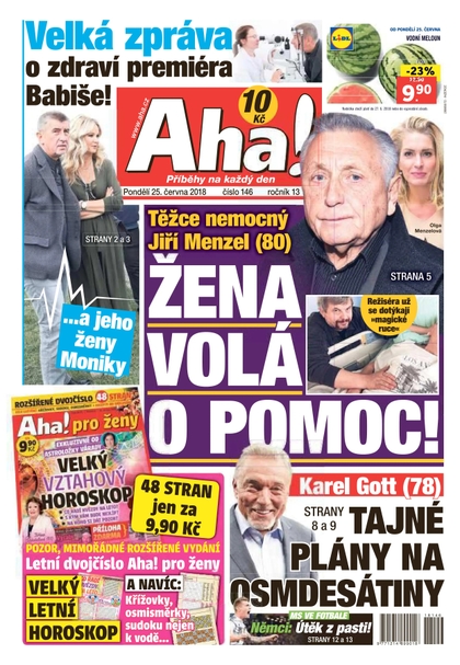 E-magazín AHA! - 25.6.2018 - CZECH NEWS CENTER a. s.