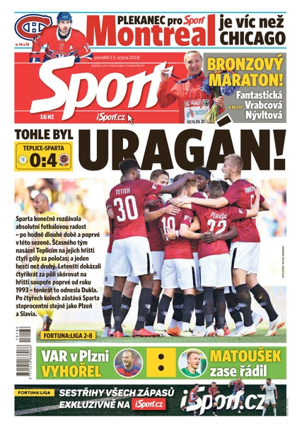 E-magazín Sport - 13.8.2018 - CZECH NEWS CENTER a. s.