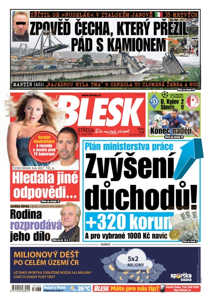 E-magazín Blesk - 15.8.2018 - CZECH NEWS CENTER a. s.